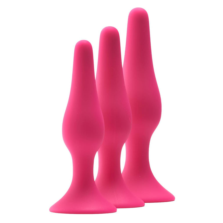 Tapered Anal Training Kit with Strong Suction Cup