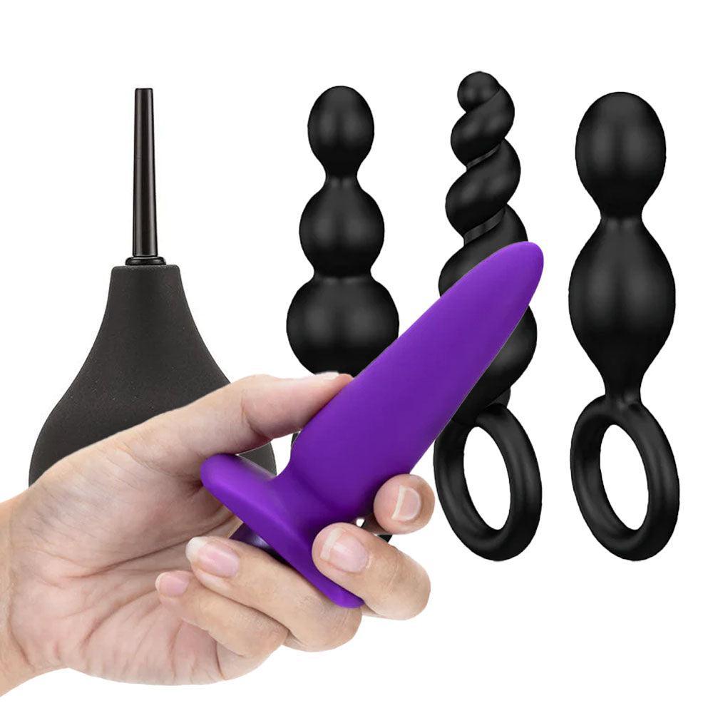 beginner anal vibrator Basic Pleaser Remote-Control 4.25-Inch Vibrating Anal Butt Plug