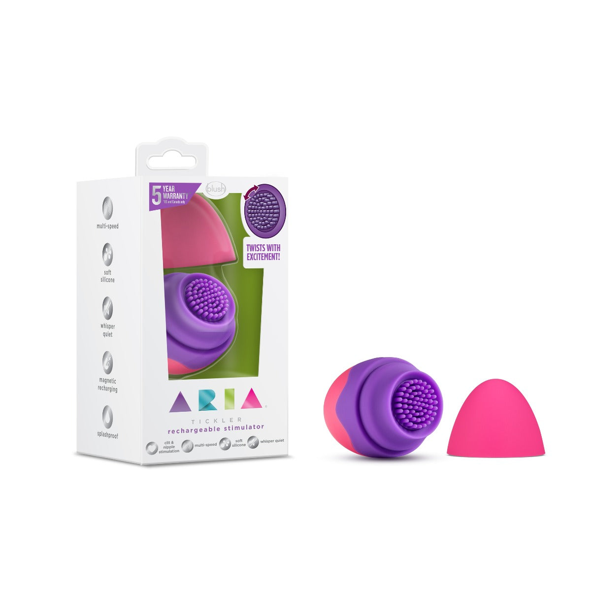 Blush Aria Tickler Rotating Stimulator | Ricky