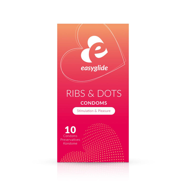 Easyglide Ribs & Dots Condoms 10 Pack
