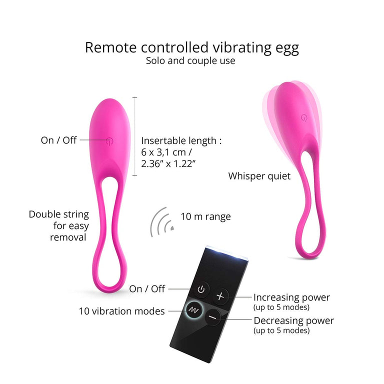 Feel Love Vibrating Egg with Wireless Remote
