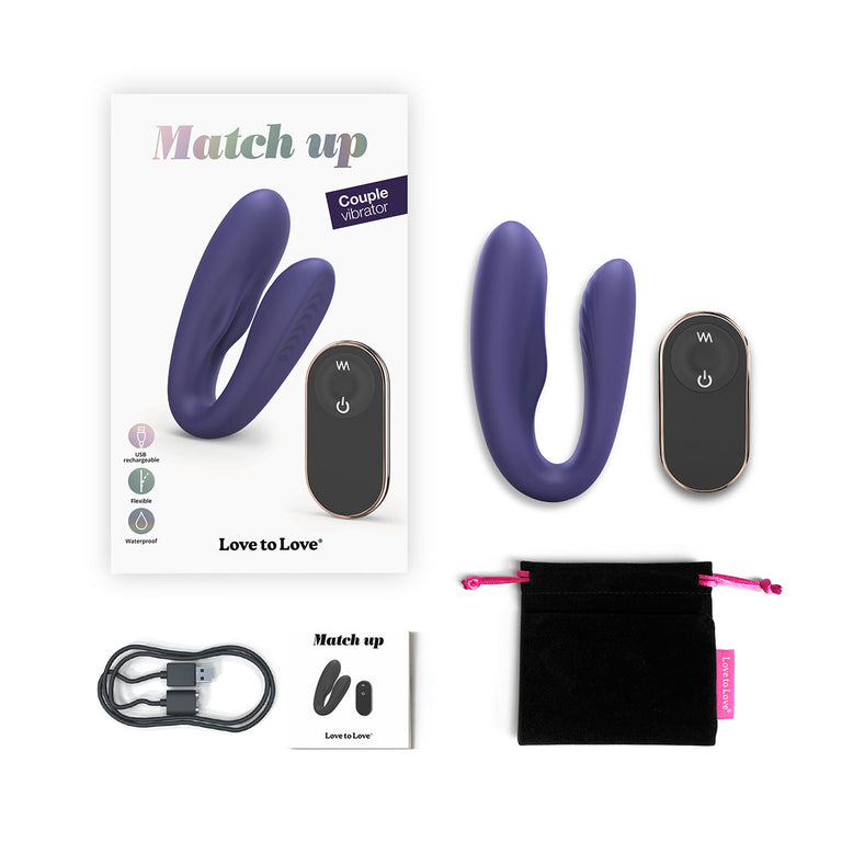 Match up Couple Vibrator with Wireless Remote