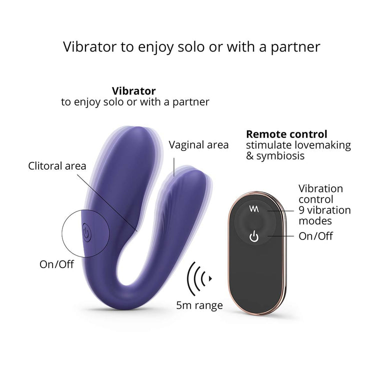 Match up Couple Vibrator with Wireless Remote