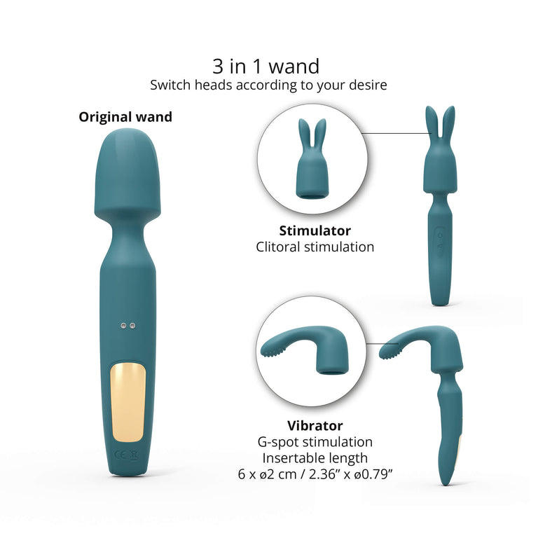 R-evolution 3-in-1 Wand Vibrator