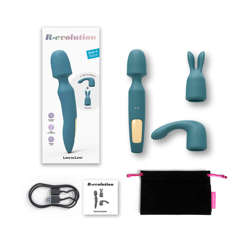 R-evolution 3-in-1 Wand Vibrator
