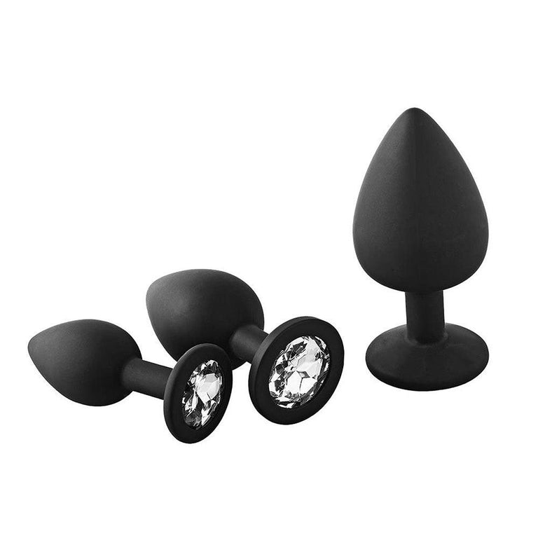 Rounded Anal Training Kit with Gemstone