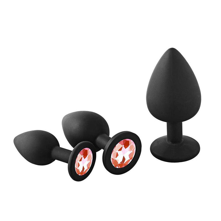Rounded Anal Training Kit with Gemstone