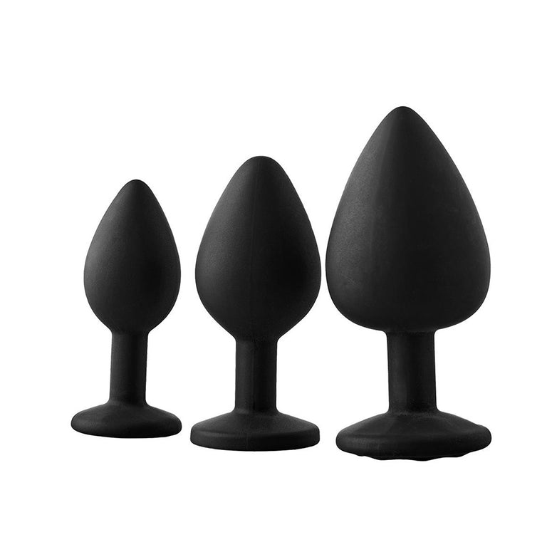 Rounded Anal Training Kit with Gemstone