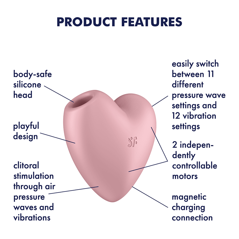 Satisfyer Cutie Heart Air Pulse & Vibration