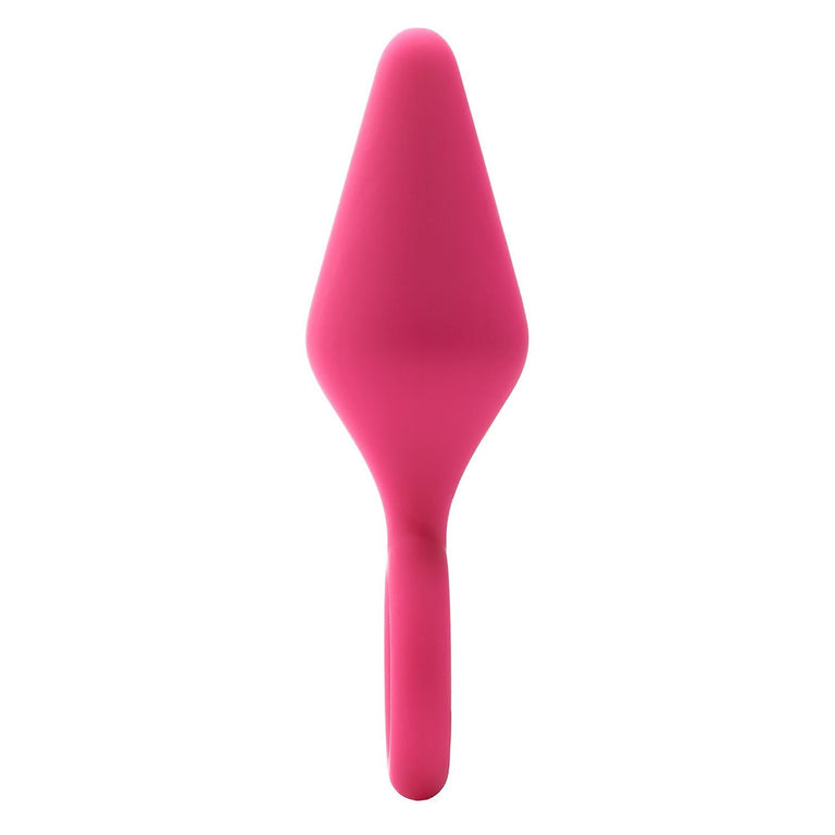 Tiny Silicone Butt Plug with Ring Pull 3 Inch