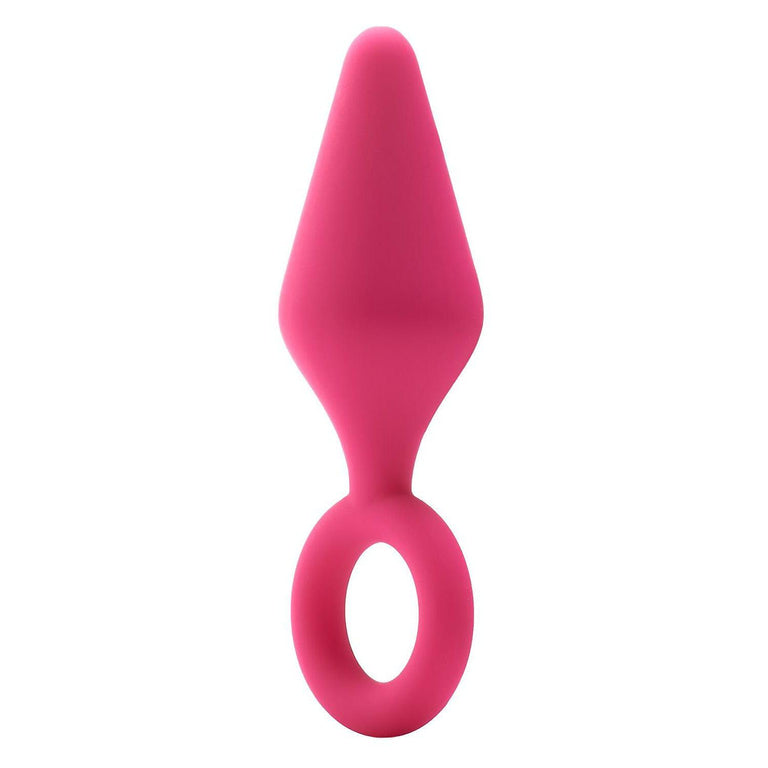 Tiny Silicone Butt Plug with Ring Pull 3 Inch