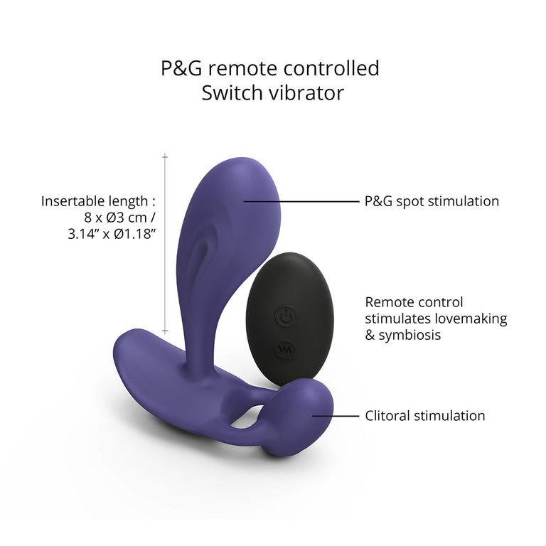 Witty P&G Vibrator with Wireless Remote