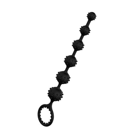 Beginner Anal Beads with Grip Ring 7 Inch