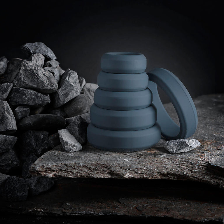 Classic Silicone Cock Ring Set of 6 by Boners on Ricky.com