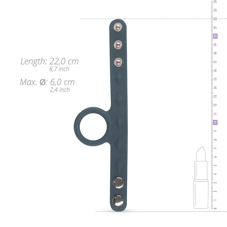 Adjustable Silicone Cock & Ball Strap by Boners on Ricky.com