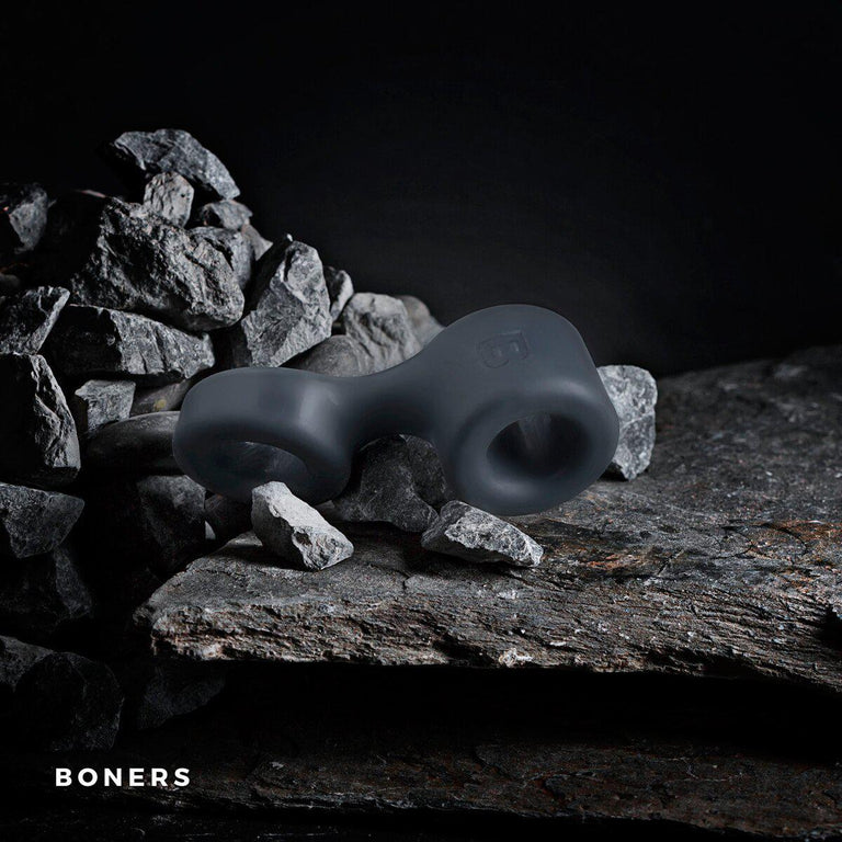 Double Cock Ring & Ball Stretcher by Boners on Ricky.com