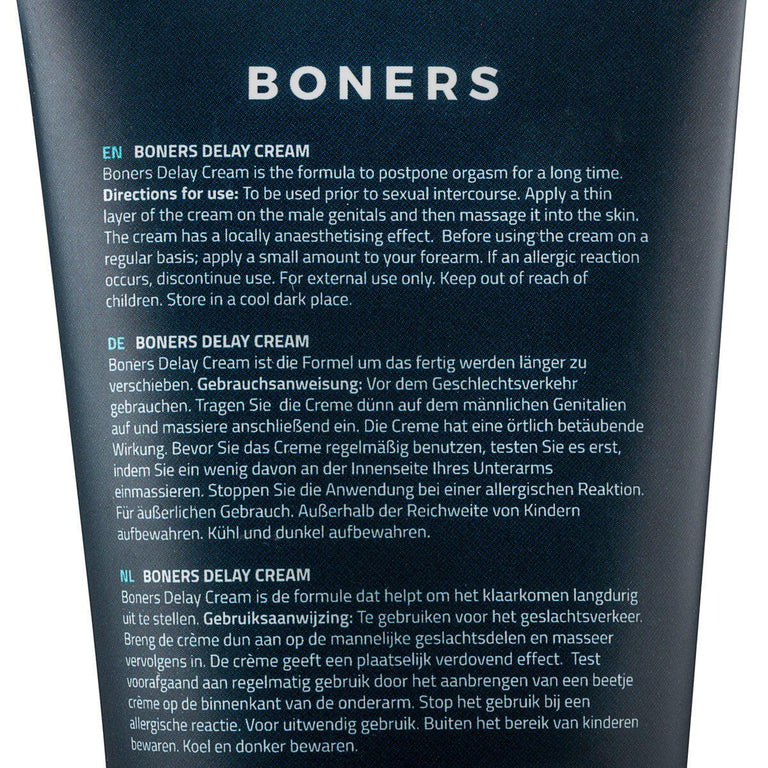 Penis Delay Cream 100ml by Boners on Ricky.com