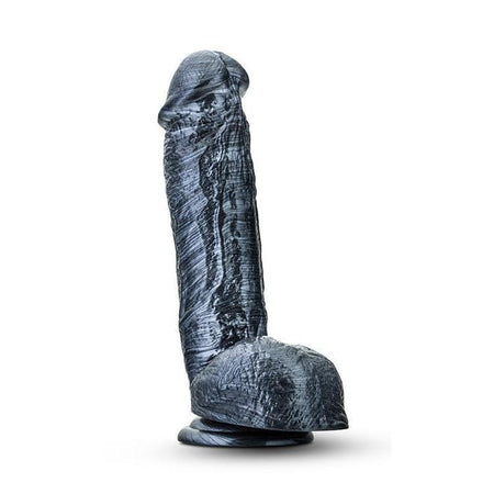Extra Thick Carbon Black Dildo with Suction Cup 8.5 Inch