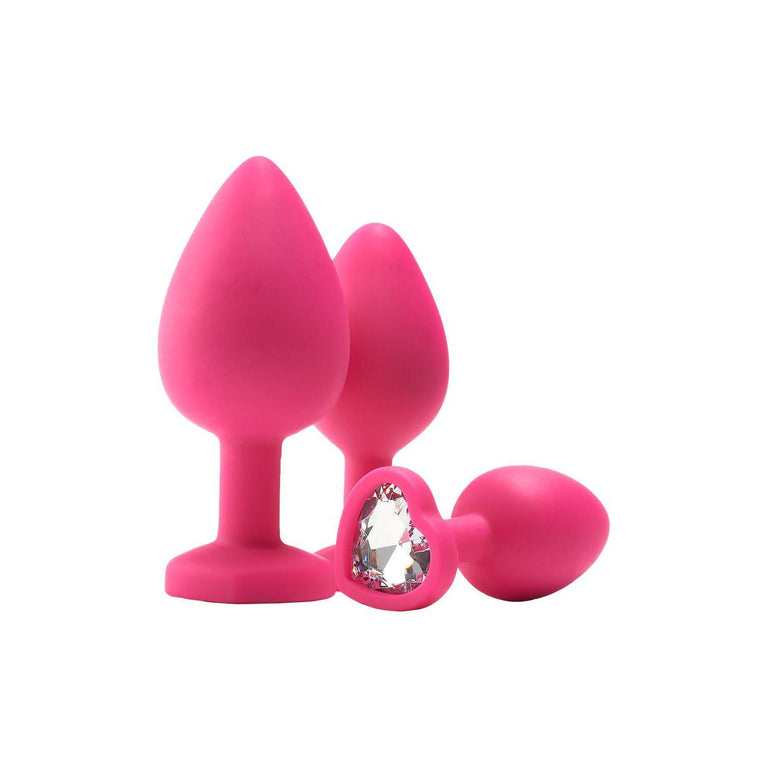 Flirts Silicone Anal Training Kit with Gemstone