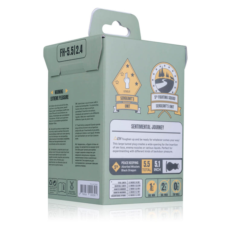 XL Hollow Butt Plug with Grip Handle 5.5 Inch by BUTTR on Ricky.com