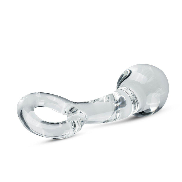 Curved Handmade Glass Prostate Plug 6 Inch by Gildo on Ricky.com