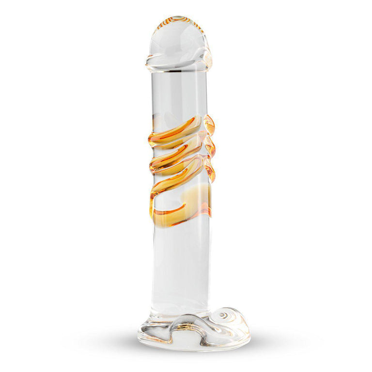 Realistic Handmade Glass Dildo 6.5 Inch by Gildo on Ricky.com