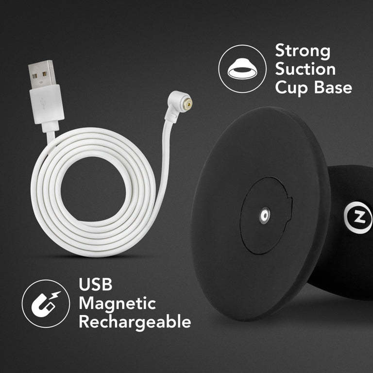 Impressions N1 Black Vibrating Dildo 6.75 Inch