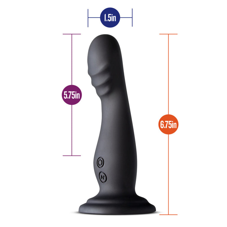 Impressions N1 Black Vibrating Dildo 6.75 Inch