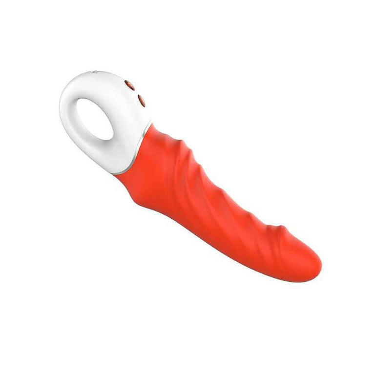 Real Pleasure Dildo Vibrator - with Loop Handle