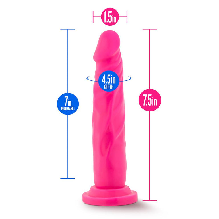 Neo Realistic Dual Density Straight Dildo with Suction Cup 7.5 Inch by neo on Ricky.com