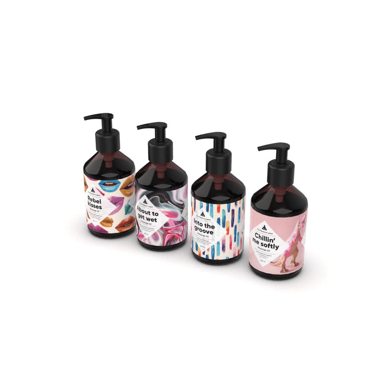 About To Get Wet Pleasure Massage Oil 250ml by The Pleasure Label on Ricky.com