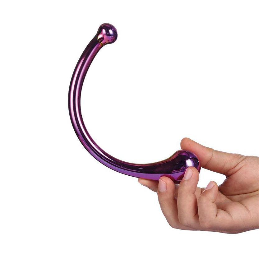 Glamour Glass Curved Wand Dildo | Ricky Glamour Glass Curved Wand Dildo | Ricky