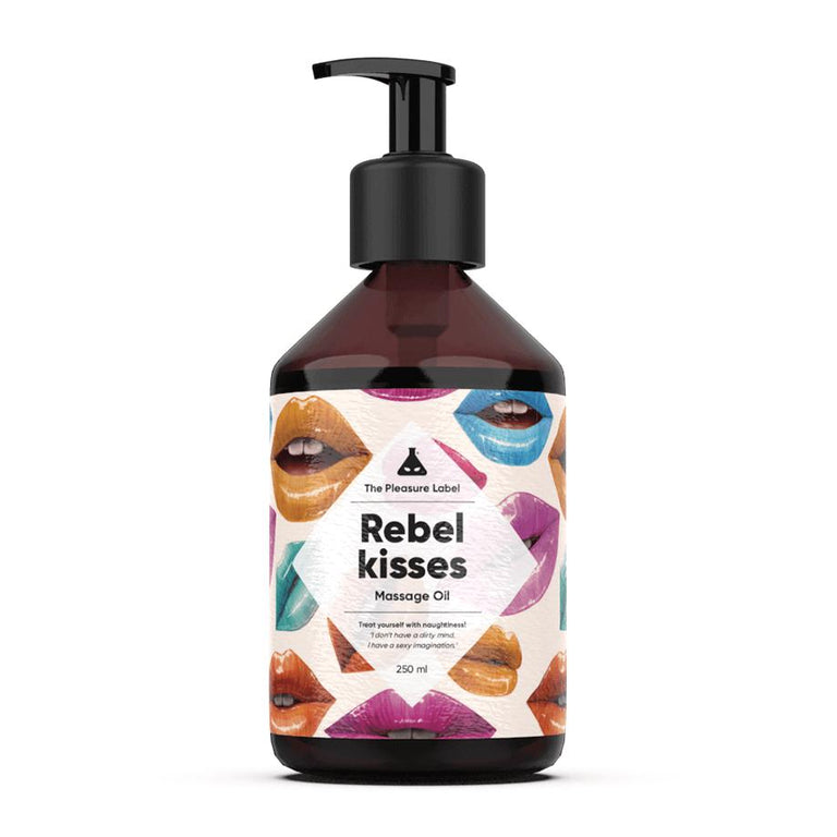 Rebel Kisses Pleasure Massage Oil 250ml by The Pleasure Label on Ricky.com