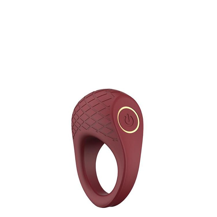 Luxury Ruby Red Vibrating Cock Ring by Romance on Ricky.com