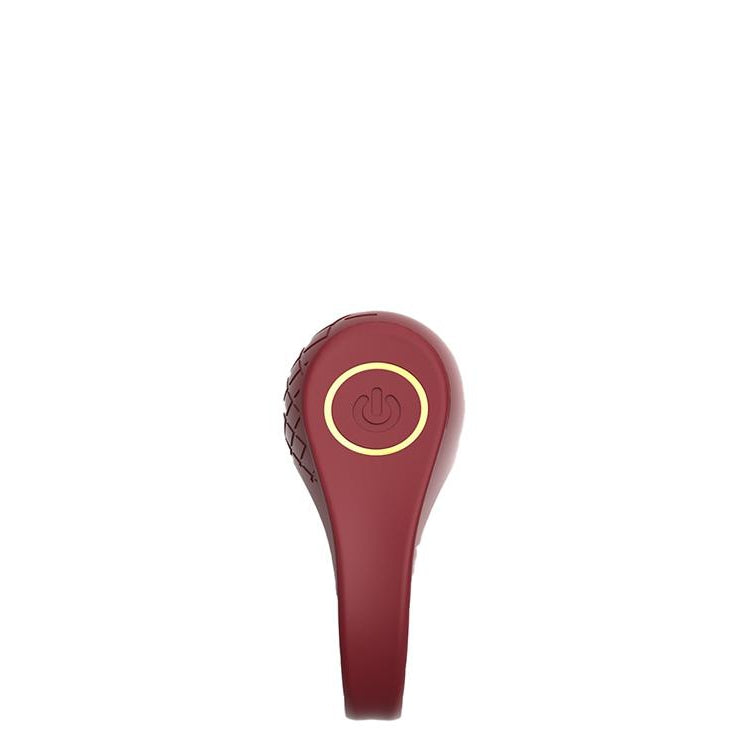 Luxury Ruby Red Vibrating Cock Ring by Romance on Ricky.com