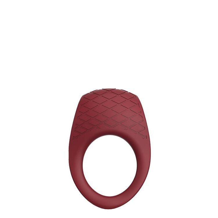 Luxury Ruby Red Vibrating Cock Ring by Romance on Ricky.com