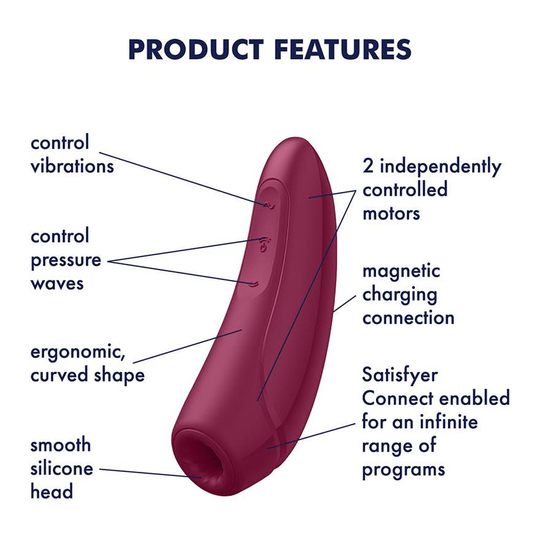 Satisfyer Curvy 1 + Air Pulse Stimulator (App Enabled) by Satisfyer on Ricky.com