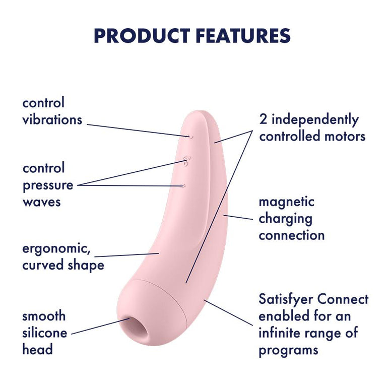 Satisfyer Curvy 2 + Air Pulse Stimulator (App Enabled) by Satisfyer on Ricky.com