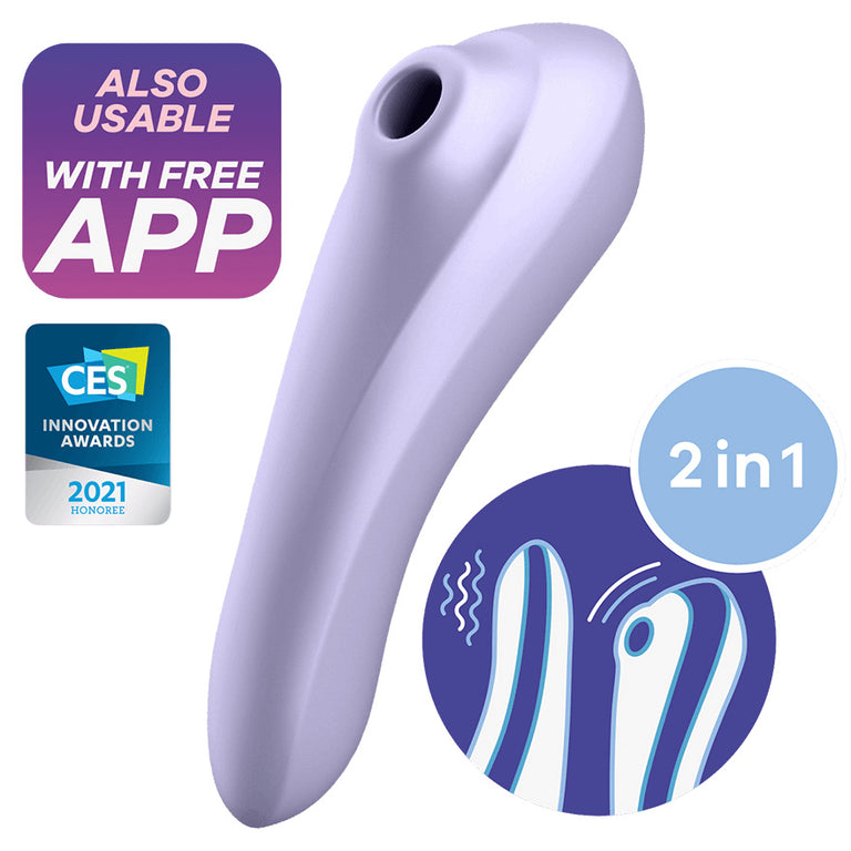 Satisfyer Dual Pleasure Suction Vibe (App Enabled) by Satisfyer on Ricky.com