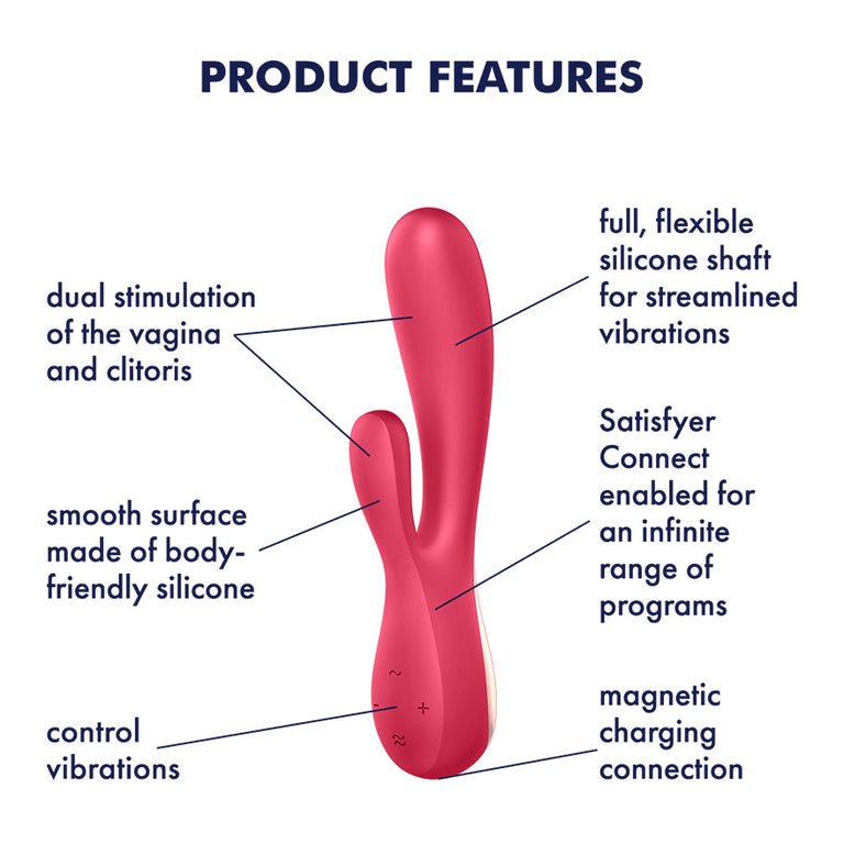 Satisfyer Mono Flex Rabbit Vibrator (App Enabled) by Satisfyer on Ricky.com