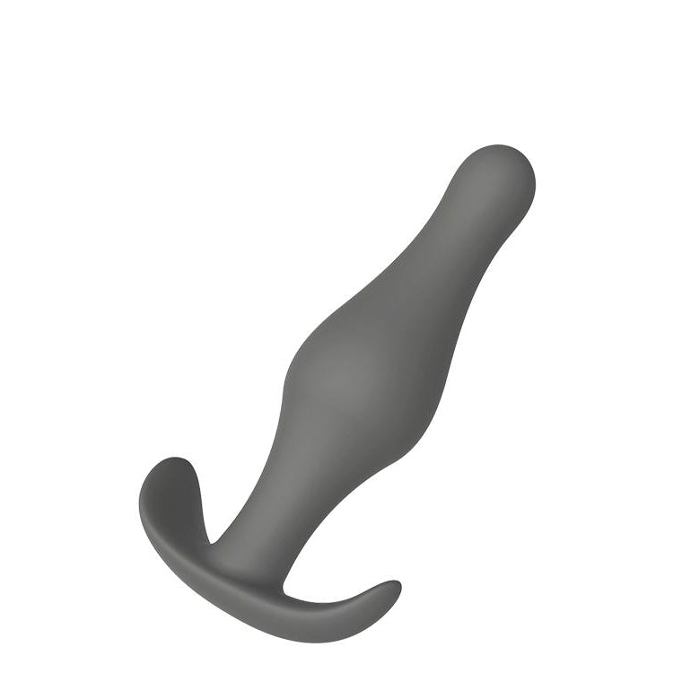 Tapered Smooth Silicone Butt Plug with T-handle