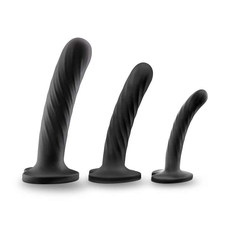 Twist Design Silicone Dildo with Suction Cup