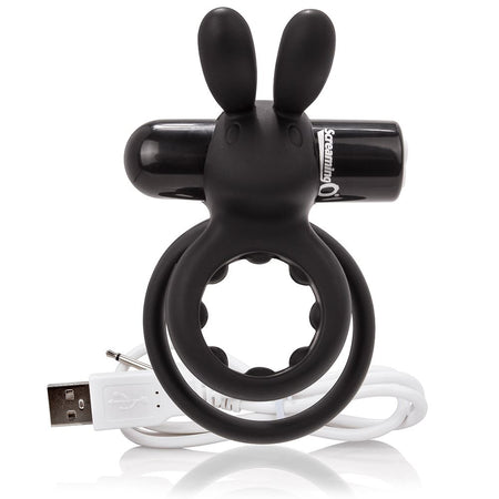 Double Rabbit Rechargeable Cock Ring Vibrator