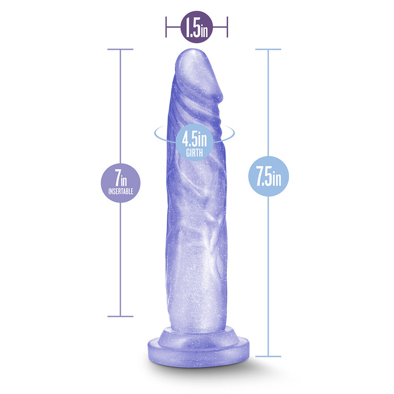 Realistic Glitter Dildo with Suction Cup 7 Inch