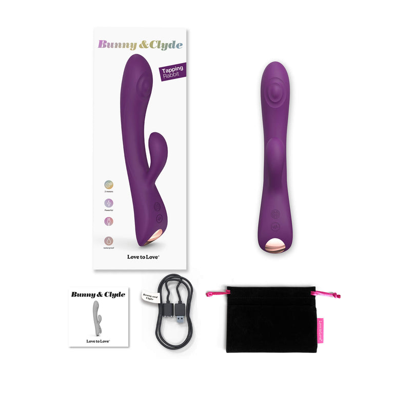 Bunny & Clyde Rabbit with G-spot Tapper