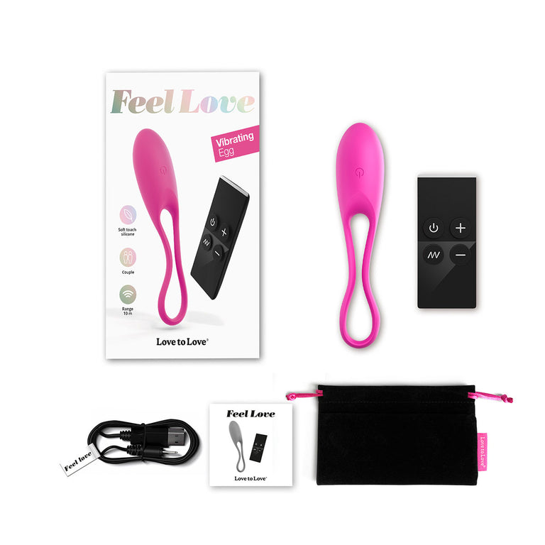 Feel Love Vibrating Egg with Wireless Remote