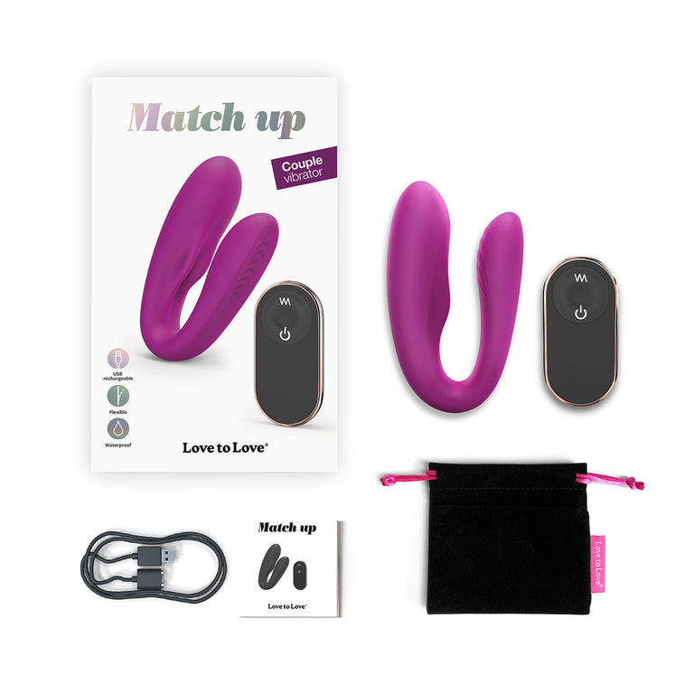 Match up Couple Vibrator with Wireless Remote