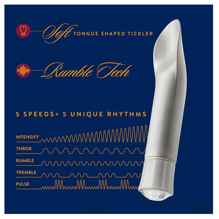 Oh My Gem Licking Tongue Rechargeable Vibrator