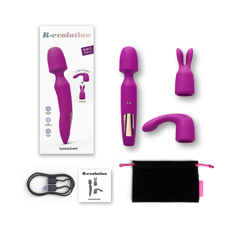 R-evolution 3-in-1 Wand Vibrator