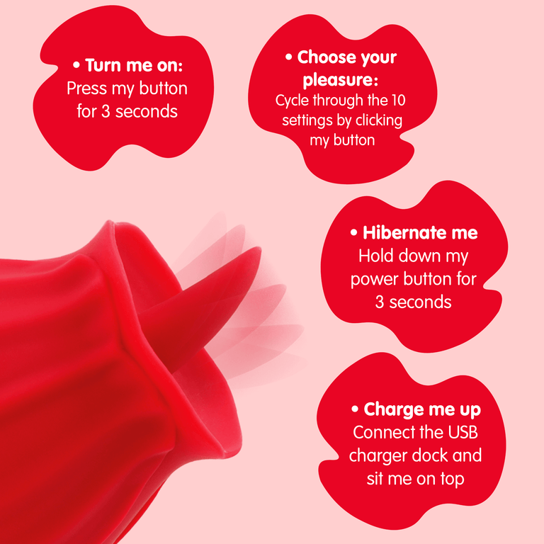 Skins The Rose Lix Tongue Vibrator